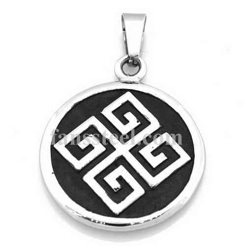 FSP16W95 link key symbol pendant two sides - Click Image to Close